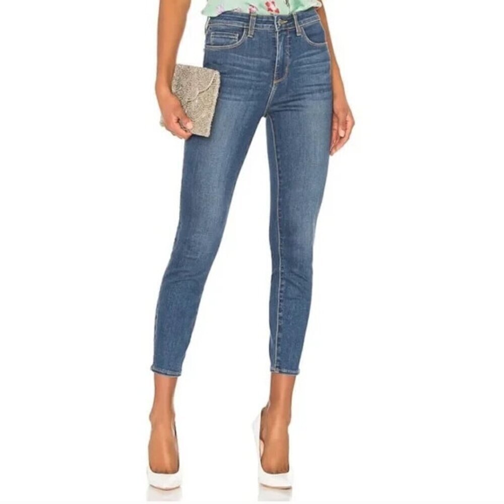 L'Agence Margot High-Rise Skinny Ankle Jeans Stretch School Academia Party 29